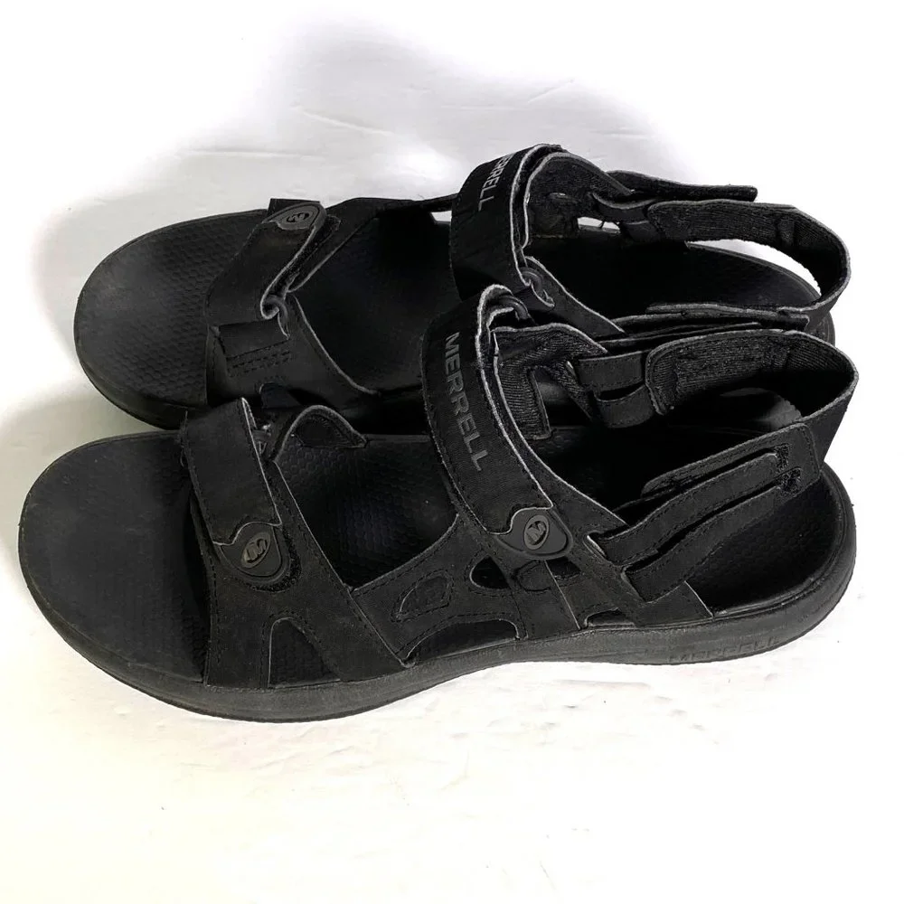 Merrell Hiking Sport Water Sandals Black Granite Men's Size 8